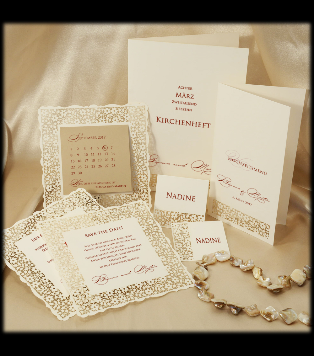 Hochzeitskarten-Set  D 2308