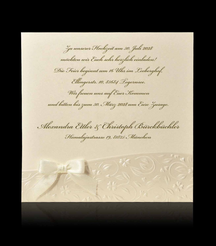 Hochzeitskarten B 7302