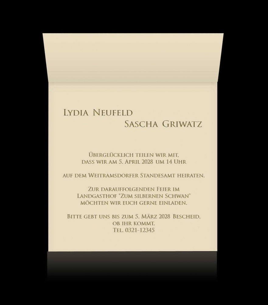 Hochzeitskarten D 0608