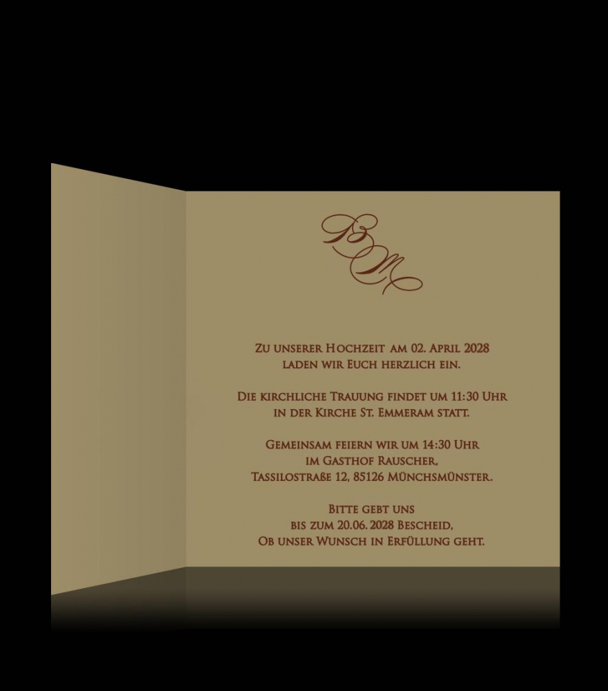 Hochzeitskarten D 0709