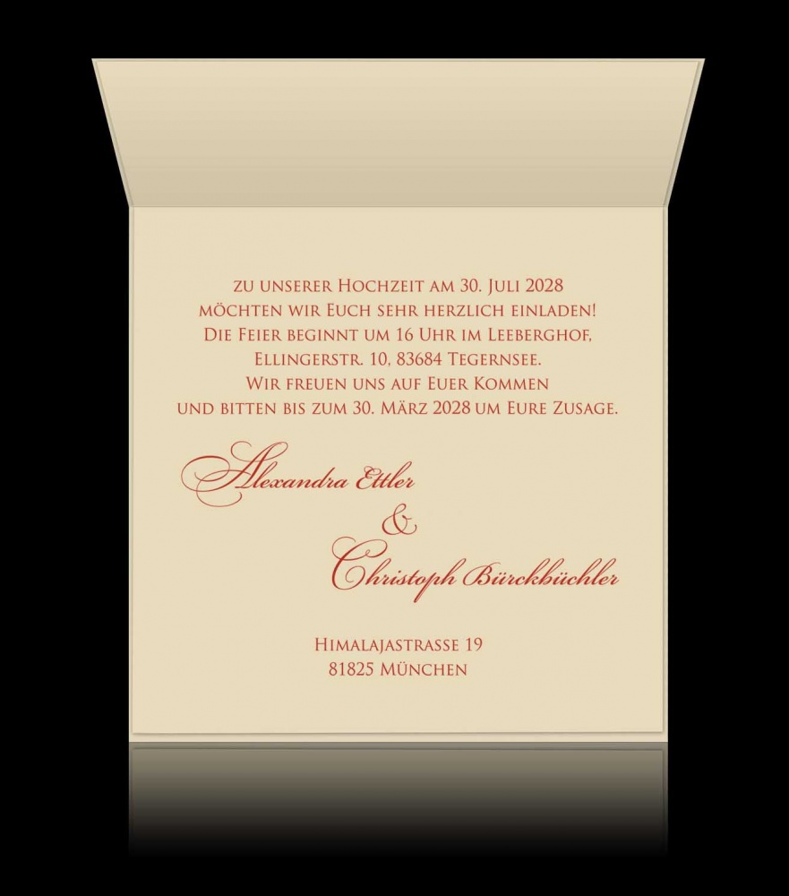 Hochzeitskarten D 1602
