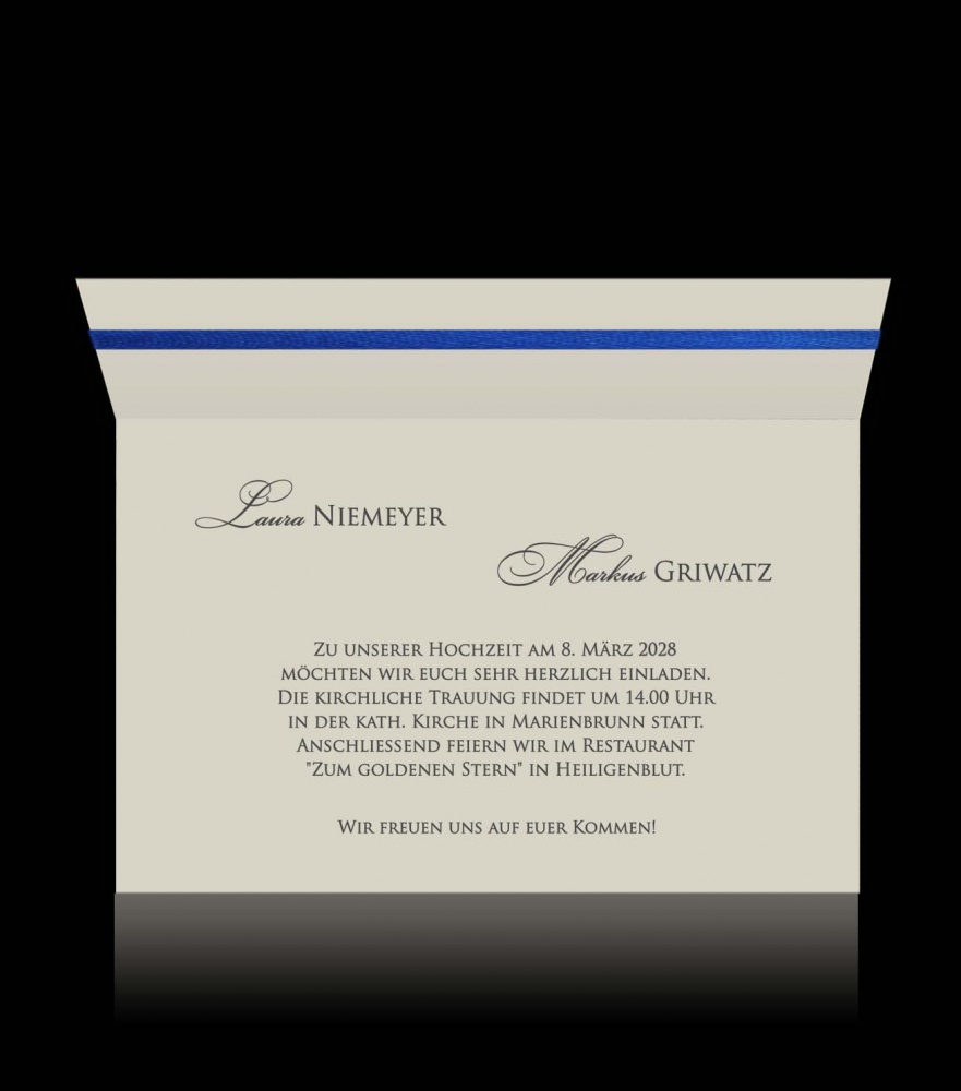 Hochzeitskarten D 1706