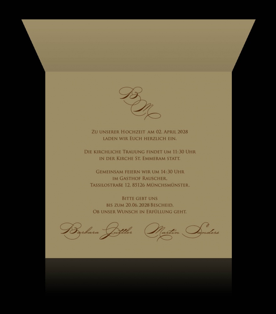 Hochzeitskarten D 2402