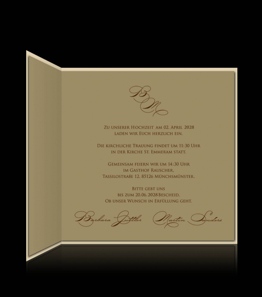 Hochzeitskarten D 2407