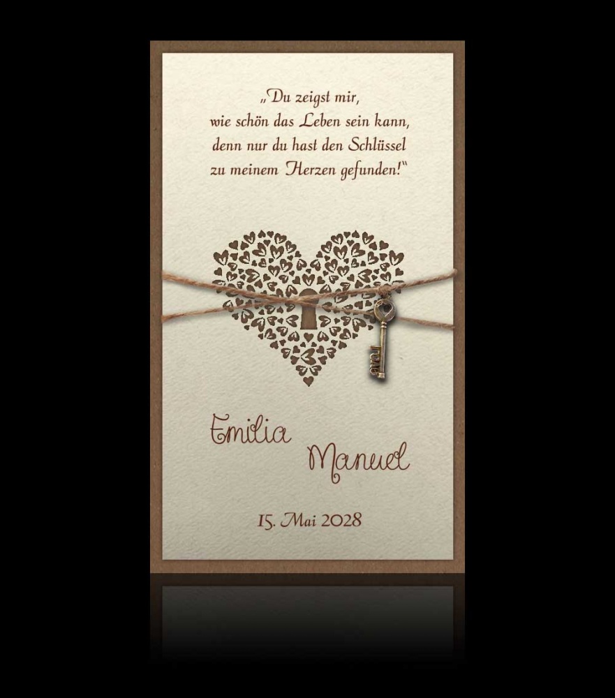 Hochzeitskarten D 2504