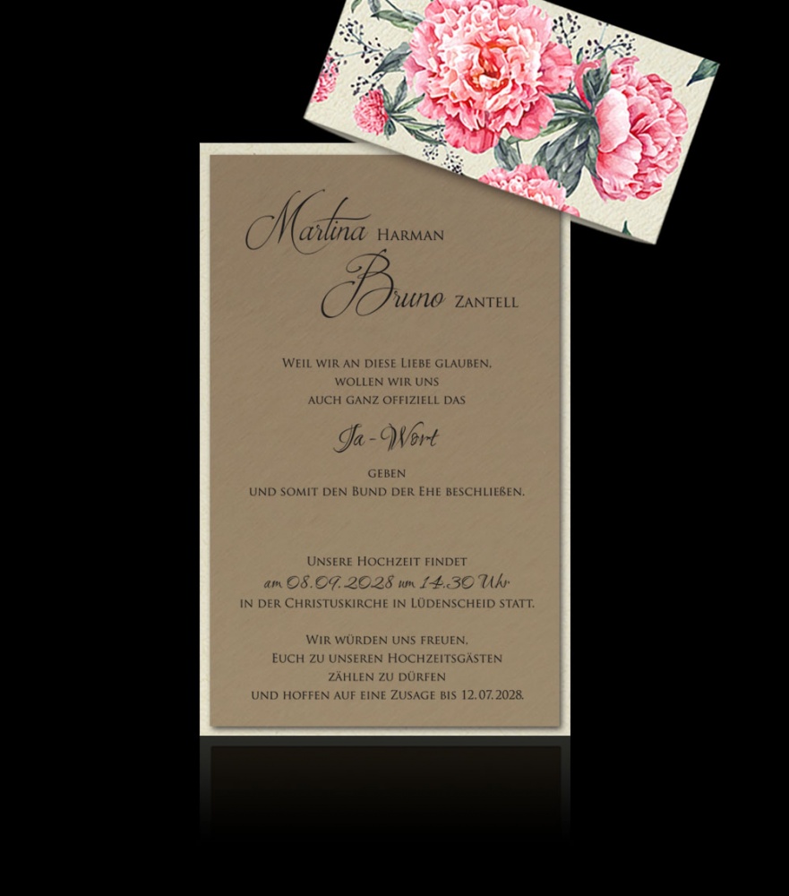 Hochzeitskarten D 2907
