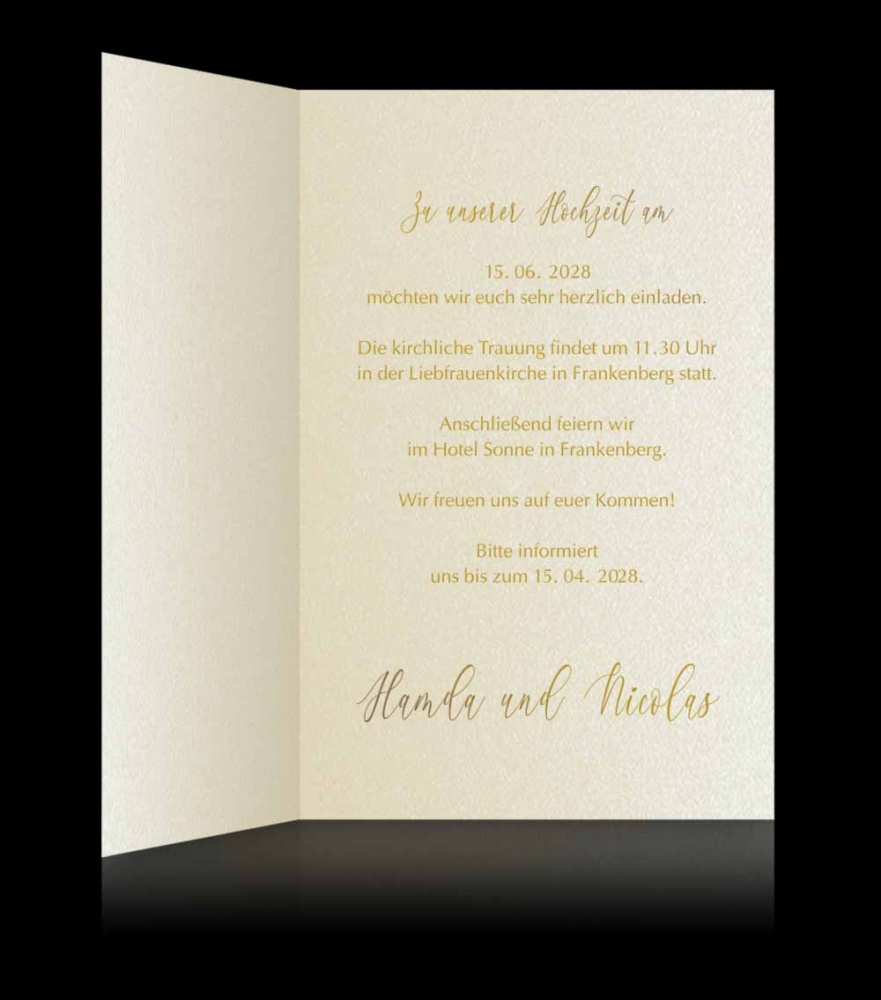 Hochzeitskarten D 3204
