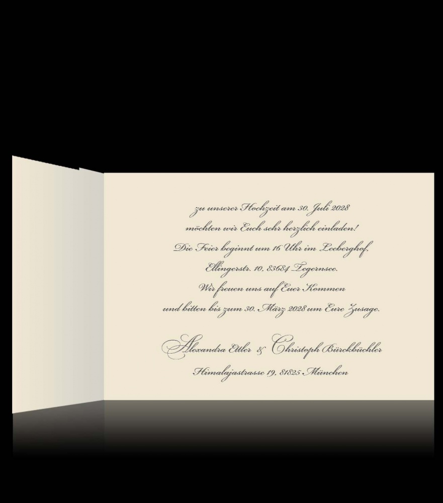 Hochzeitskarten D 7204