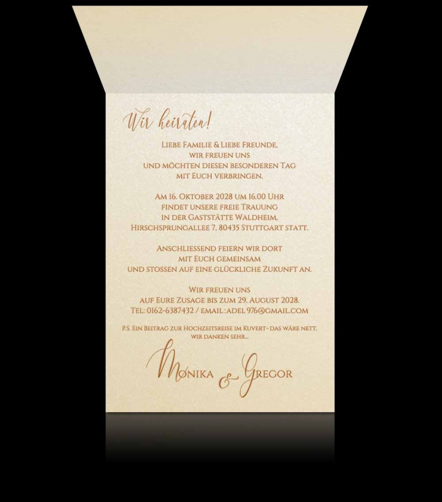 Hochzeitskarten E 3107