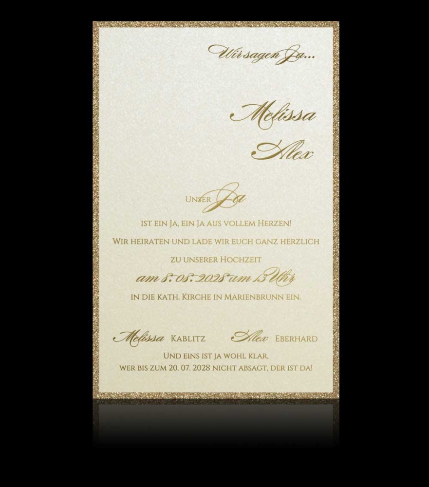 Hochzeitskarten E 3606