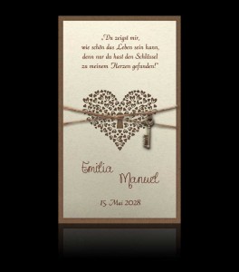 Hochzeitskarten D 2504