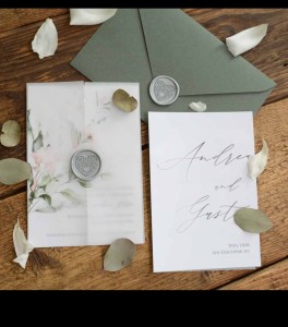 Hochzeitskarten D 4505 pint
