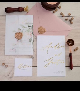 Hochzeitskarten E 4506 pint